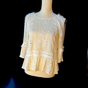 Storee Cream Top Open Back